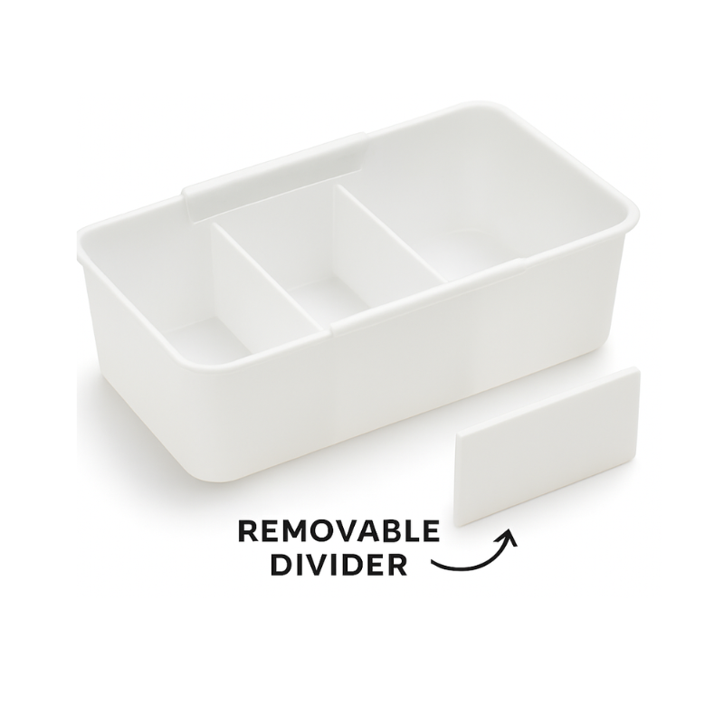 Storage Box with Removable Dividers – Adjustable Organizer for Small Items, Beads, Jewelry & Tools (Pack of 1)